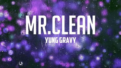 mr. clean yung gravy|mr clean yung gravy lyrics.